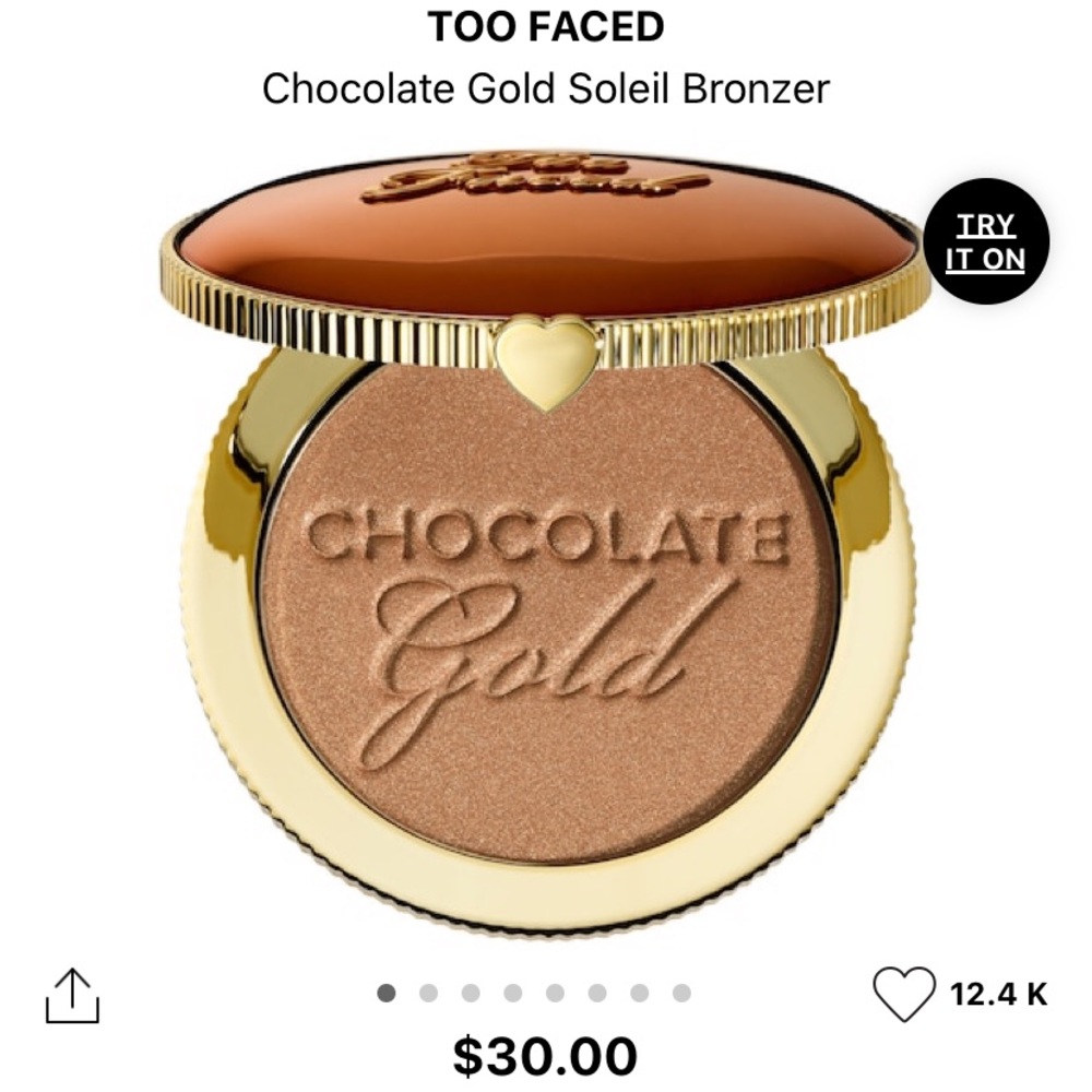 BNIB Too Faced Chocolate Gold soleil Bronzer